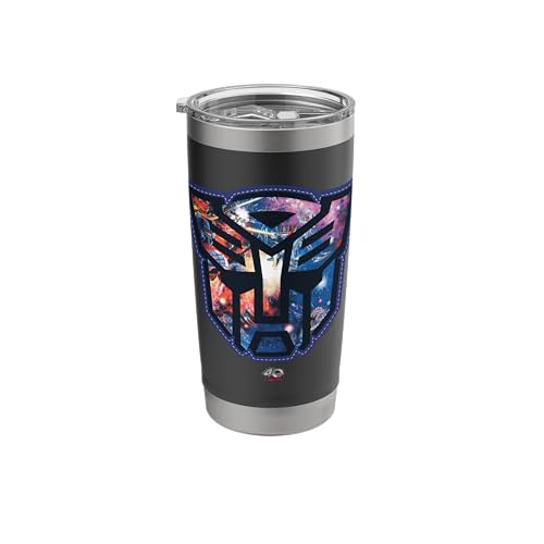 Transformers 40th Anniversary Autobot Cosmic Collage Logo Stainless Steel Insulated Tumbler