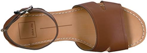 Dolce Vita Women's Linda Wedge Sandal brown leather 10 M US | Image 4