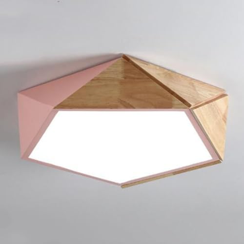 Lampe géométrique en bois pour salon et couloir créant un intérieur scandinave