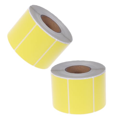 Étiquettes thermiques autocollantes jaune universelles rouleau papier thermique 40mm