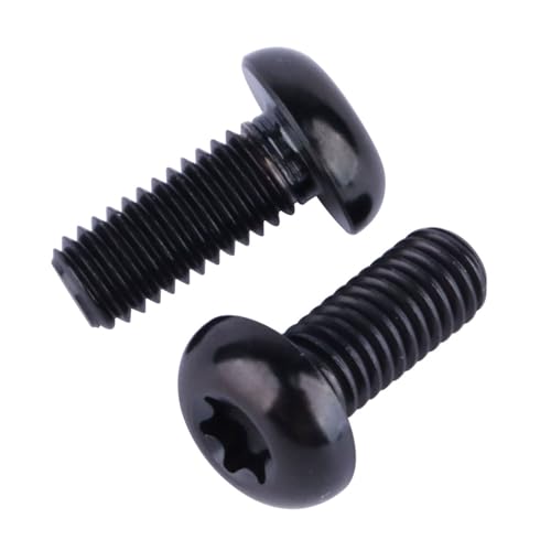 Image of 4PCS Titanium M5 x 12mm T25 Torx Head Bolt Screw (Black)