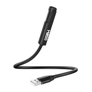 MillSO USB Microphone for Laptop Gooseneck Portable Mini USB Computer Microphone Plug&Play Omnidirectional External USB PC Microphone for YouTube, Streaming, Podcasting, Recording, Gaming – 1 FT