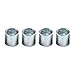 4/8 Pcs 10mm Long Alloy Bearing Spacers for Scooter or Skateboard Wheels, 8mm Inner Diameter for 8mm Axles, Compatible with Push & Stunt Scooters, Inline(Silver 4pcs)