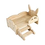 Large application : le lit pour hamster peut accueillir de petits animaux de compagnie, adapté pour les lapins, cochons d'Inde, , hérissons, hamsters, dragons barbus, lapins et autres animaux de taille similaire.