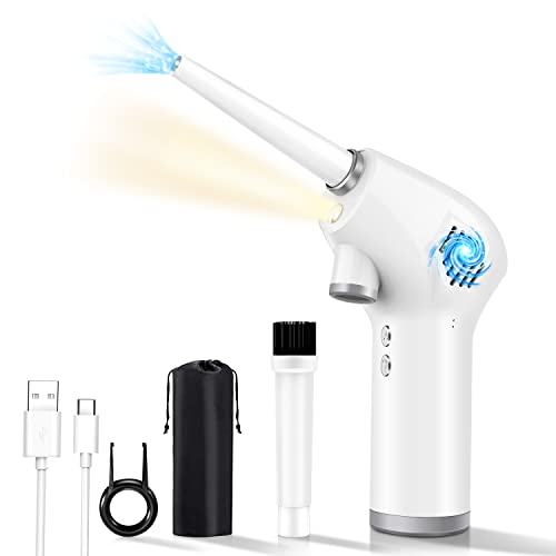 Cordless Air Duster, MECO Electric Compressed Air Dusters 36000RPM Portable Air Blower for Computer Cleaning, Type-C Keyboard Cleaner with 15000mAh Rechargeable Battery, Replaces Compressed Air Cans
