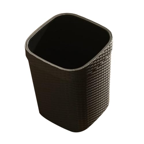 Bote de basura rectangular grande de plástico SOLUSTRE miniatura 1