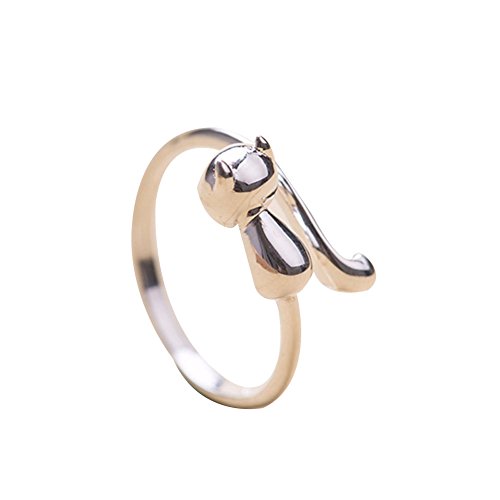 Preisvergleich Produktbild DaoRier Katzen Ringe Legierung Ringe Zirkonia Schmuck Zubehör für Damen