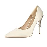  Bombas De Mujer Moda Sexy Stiletto De Tacón Alto Boca Baja Zapatos De Boda Puntiagudos