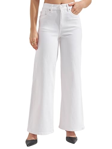 Image of Tokyo Talkies Wide Leg Jeans |Flared |Baggy Jeans|Blue White & Black|Loose Fit