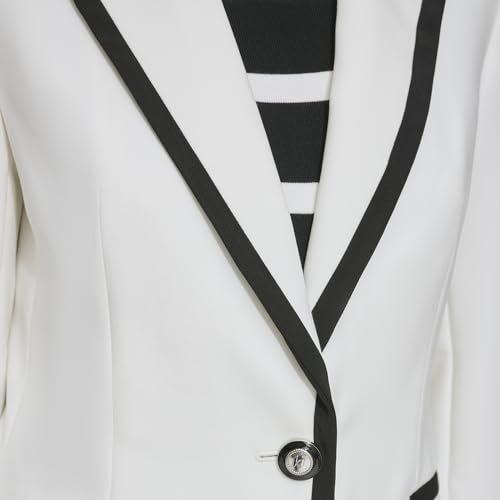 KARL LAGERFELD Women's Piping Detail Blazer4