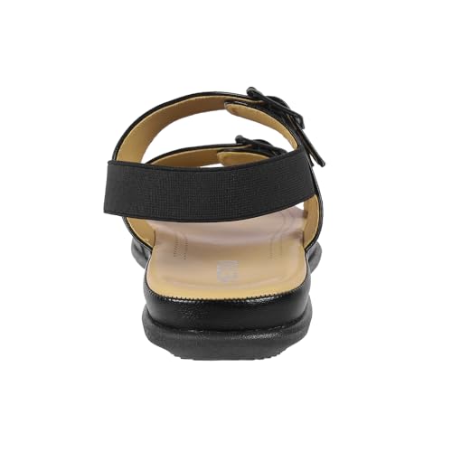 Image of Metro Women Synthetic Double Buckle Casual & Comfort Slingback Sandals
