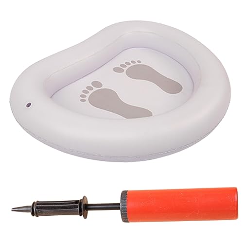 Healeved 1juego Bañera Inflable Para Pies Spa Para Lavado De Pies Recipiente De Limpieza Para y Camping Bomba De Aire Diseño Espacioso y Cómodo
