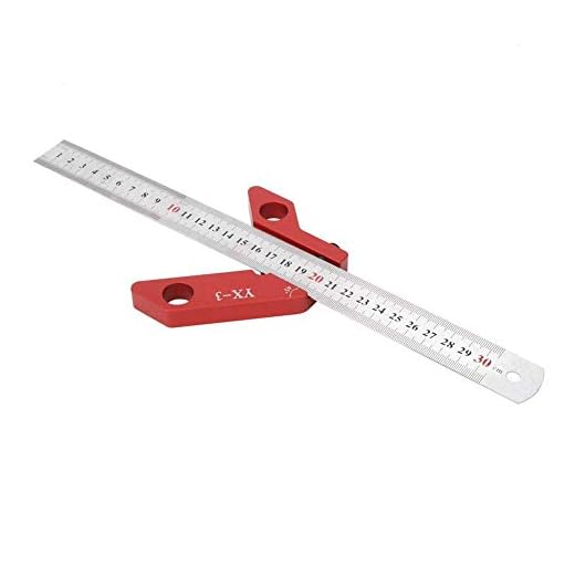 YX-3 Trämätpenna Tool Center Scribe Gauge, 45 90 graders vinkel linje kaliber linjal mätverktyg Woodworking Center Scriber Finder