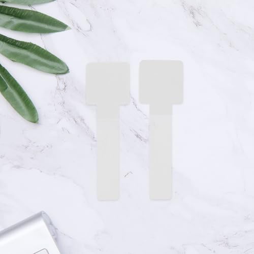 50 pcs Ataduras de Nylon autoadhesivas reutilizables para organización de cables, correas para cables, clips para gestión de cables para hogar y oficina, soporte para cables bajo el escritorio miniatura 6