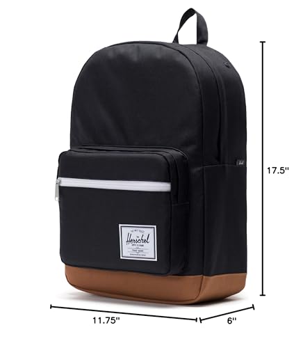 Image of Herschel Pop Quiz Backpack, Black /Saddle Brown,