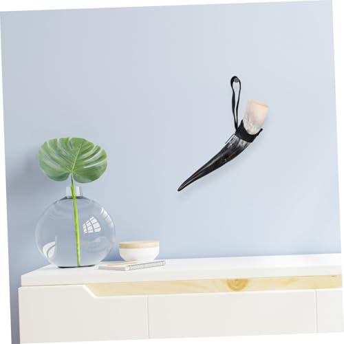 Corne de bœuf viking de collection avec support, cadeau médiéval idéal - 5
