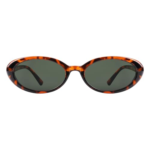 Retro Oval Sunglasses for Women Chic Cat Eye 90s Sunnies Narrow Shades Trendy UV protection Sun Glasses2