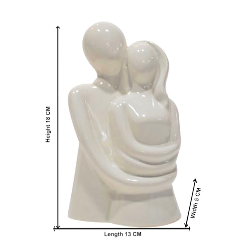 Image of CraftVatika Hugging Couple Showpiece, Modern Home Decoration Items for Living Room, Gift for Anniversary,Valentine,Wedding, Mens Women,Table Top Decoration Items for Bedroom, Drawing Room