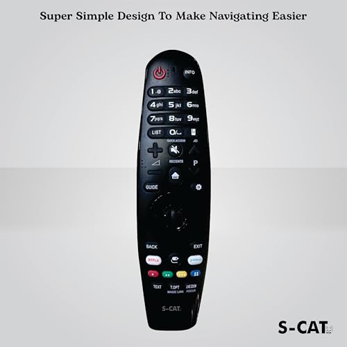 Image of S-CAT Compatible with Lg Tv Magic Remote Model MR18BA Non Voice Command and No Pointer WebOS Android 4K Smart TV Remote Control (Match Old Remote Exactly, in case of Any Issues Contact Customer Care)