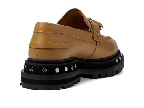 Image of Free People Teagan Tassel Loafers for Women - Sleek Leather Upper - Lugged Platform Sole - Synthetic Outsole
