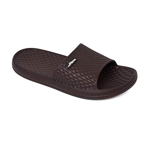 Image of FUNKYMONKEY Men's Shower Slides - Non Slip Quick Drying Sandals for Men - Lightweight Pool Beach Bathroom Slippers Indoor Outdoor