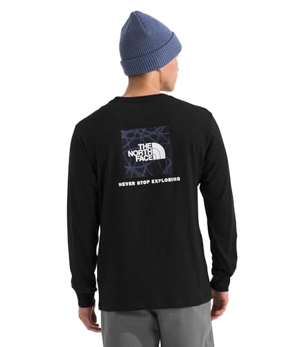 THE NORTH FACE Men's Evolution Sun Halos Box NSE Long-sleeve Tee | Cotton Shirt With Graphic Design & Set in Sleeves