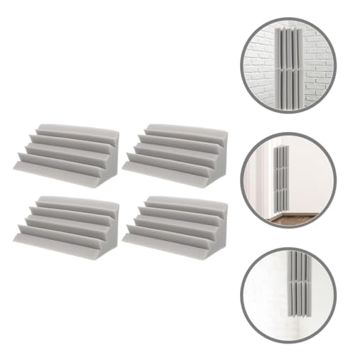 4 piezas Paneles de espuma absorbente de sonido y trampas de graves de baja frecuencia miniatura 7