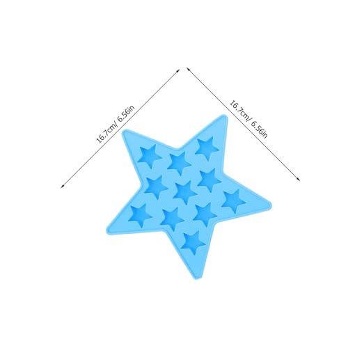 Set de 3 Moldes de Hielo en Forma de Estrella de Silicona miniatura 2