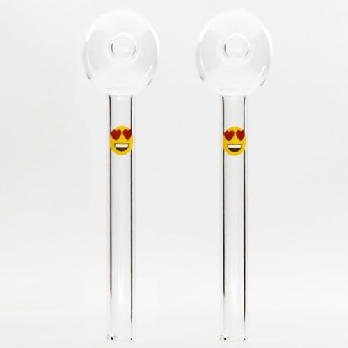 5.1 Inch Glass Pipe Oil Burner Clear Thick Glass Oil Pipe (Ball diameter: 3.5 cm)