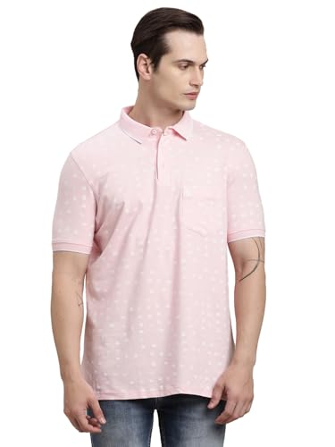 Polo Turtle imprimé pêche coton extensible homme haut chic décontracté