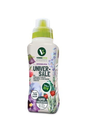VerdeVivo Harmonia Universale. Biostimolante per piante verdi, fiorite, da Orto e Giardino. Liquido Superconcentrato a base di Erba Medica, Alghe Marine
