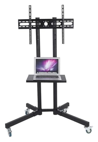 Soporte móvil para TV con ruedas y ajuste de altura miniatura 3