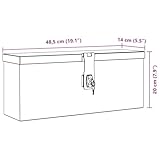 vidaXL Aluminiumkiste Silbern Alubox Aluminiumbox Transportkiste Alukoffer - 3
