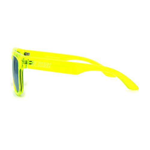 Image of Kush Mens Neon Pop Horn Rim Sport Horned Sunglasses