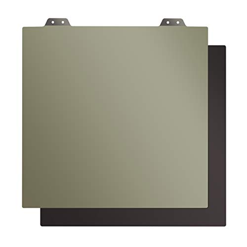 BCZAMD - Sistema de montaje flexible de 330 x 330 mm 3 en 1 con plataforma de acero para muelles con superficie de presión PEI + base magnética con adhesivo para Flsun Core-XY/Tronxy-X5S