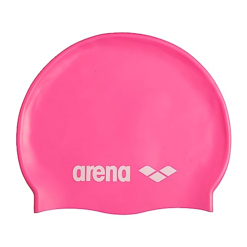 Image of Arena Classic Unisex Soft Silicone Swim Cap for Women and Men, Intensive Training Comfortable Non-Slip Long Hair Swimming Hat