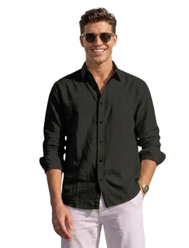 Image of NexaFlair Man's Casual | Formal | Linen| Cotton | Regular Wear Collared | Fit Shirt for Men