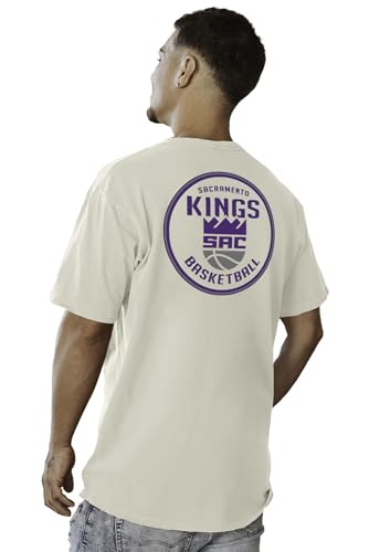 Image of Blue 84 NBA Unisex-Adult NBA Officially Licensed T-Shirt Ringspun Front /Back Ivory