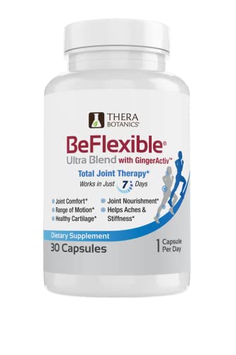 Therabotanics Beflexible Ultra Joint Support Supplement With Boron & Boswellia Extract + Gingeractiv - Formulated To Support Joint Comfort And Mobility And To Help Improve Flexibility (30 Count) #TOP4