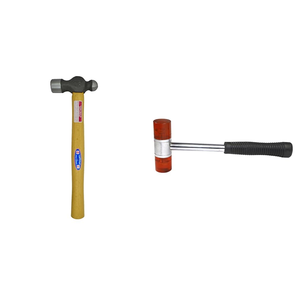 Taparia WH 500 B Steel (500g) Ball Pein Hammer with Handle (Brown and Black) (B0CBSDLQ1R) Amazon Price History, Amazon Price Tracker