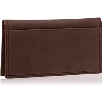 Timberland PRO Men's Rfid Leather Long Bifold Rodeo Wallet With Rfid, Dark Brown, One Size