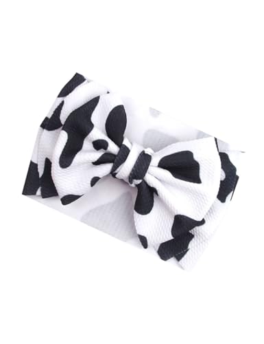 BBTDIN Cow Stria Headband Bow Baby Girl Hair Clip Bows HeadWear BBG37 (A1-Turban) image 4