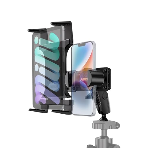 Arkon TW Transmisión tablet y teléfono Trípode Soporte para Live en tiempo real para Apple iPhone 7 and 7 Plus, 6 Plus, 6s, 6 , Samsung Galaxy S7, S6, and S5, Google píxeles Y PIXEL XL