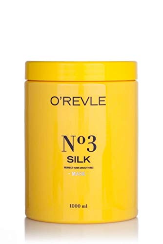 O´REVLE Mascarilla alisadora de seda No 3 para cabello opaco y seco, 1 litro