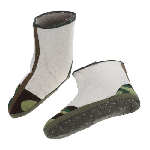 DINHEAROM 1pair Men Boot Liners Insulated Cozy Socks for Cold Weather and Comfort Thermal Liner Replacements for Snow Boots for Outdoor Hiking and Fishing