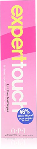 OPI Expert Touch Lint-Free Nail Wipes, 475 Count
