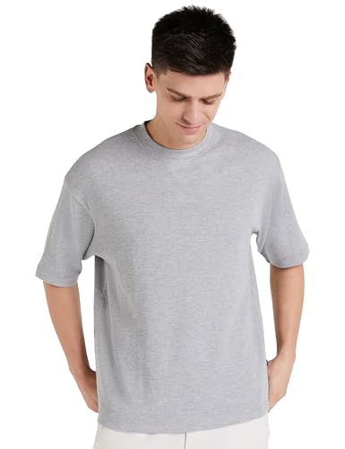 Image of Amazon Brand - Symbol Men's Cotton Blend Oversized Fit T-Shirt