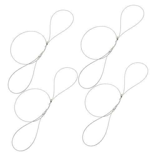 HAMPPLIES 4piezas Accesorios De Cuerda De Acero Inoxidable Cable Para Colgar Cuadros y Lámparas Mecanismo De Bloqueo Para Decoraciones Artísticas y Marcos De Fotos