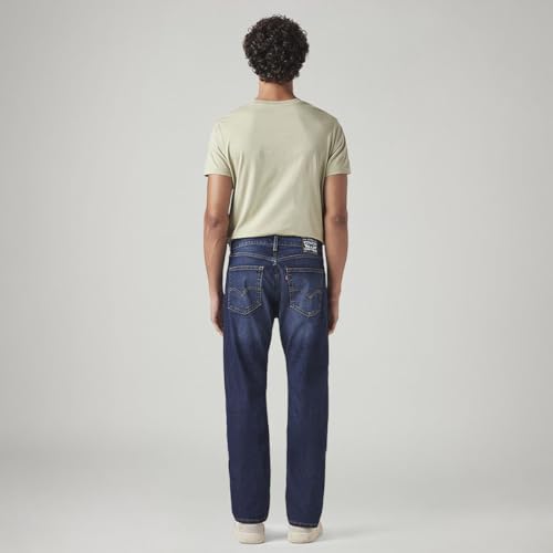 Image of Levi's Men's 505 Mid Indigo Straight Fit Mid Rise Jeans