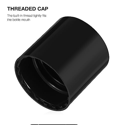 Beaupretty 6pcs Shampoo Bottle Lids Black Disc Lotion Caps Replacement Dispensing Press Top Cover for Travel Home Suitable 24mm Outer Diameter Bottle(Black) 6